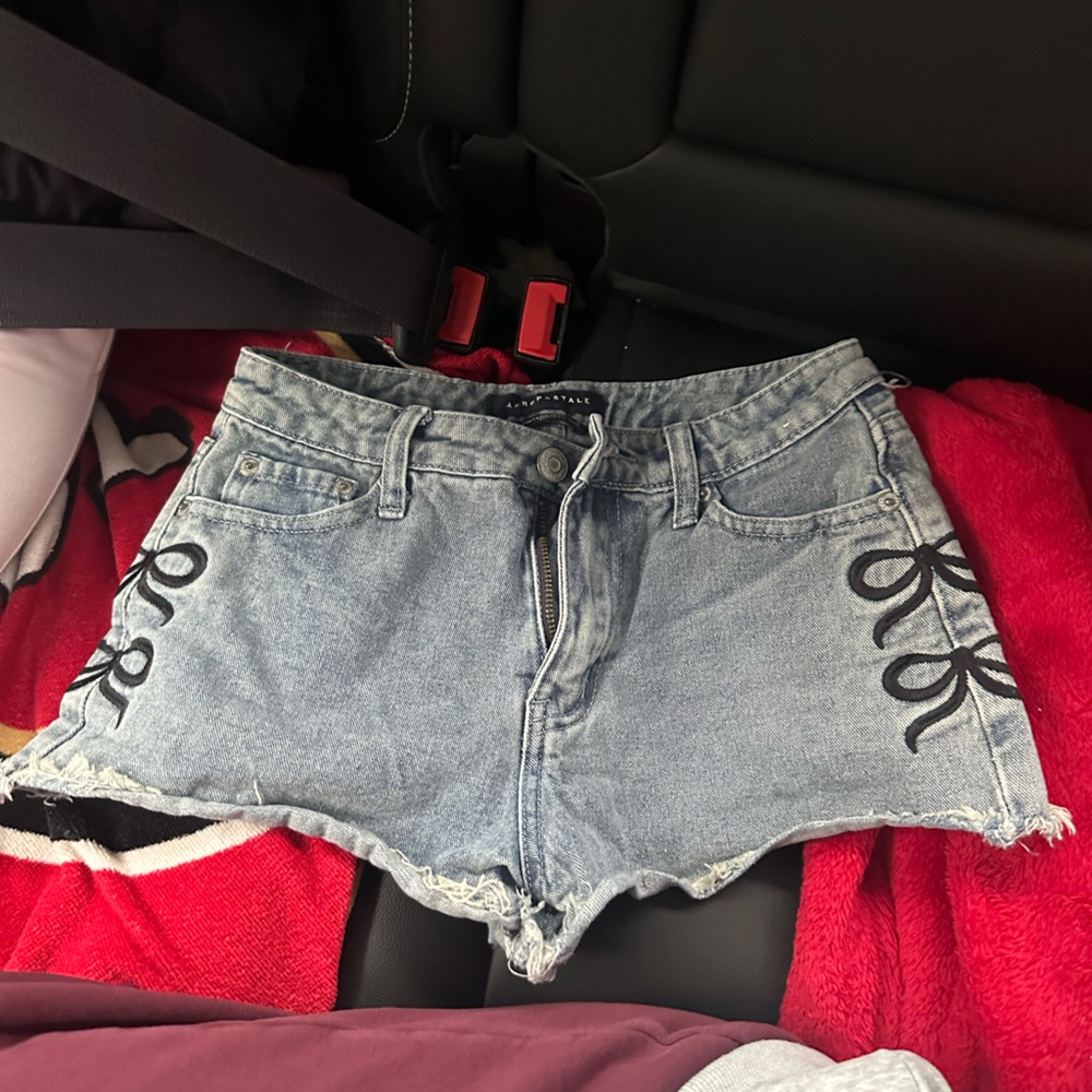 Aeropostale Vintage High Rise Denim Shorts
